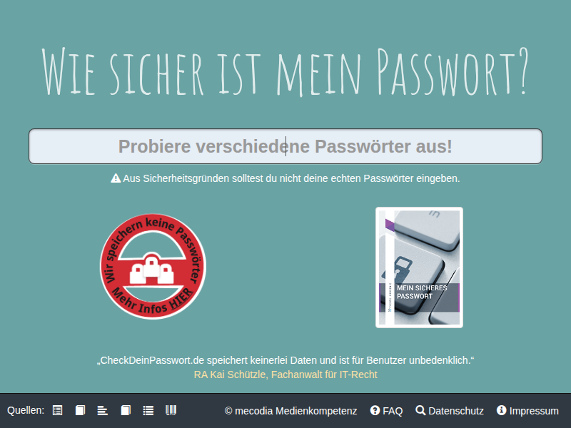 Passwort-Sicherheit-Check: Wie sicher ist mein Passwort?