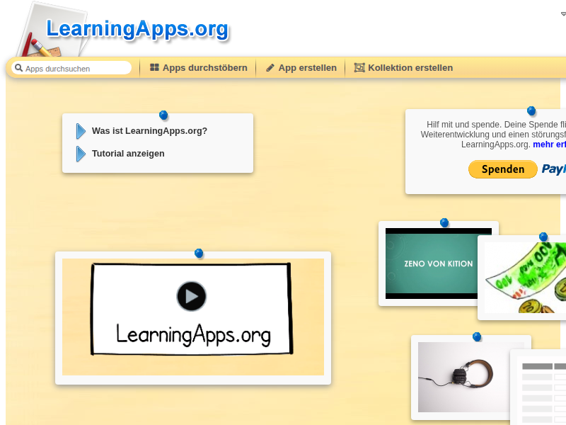 LearningApps.org - interaktive und multimediale Lernbausteine