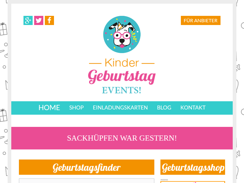 Die kids party Mama :: Kindergeburtstag.Events