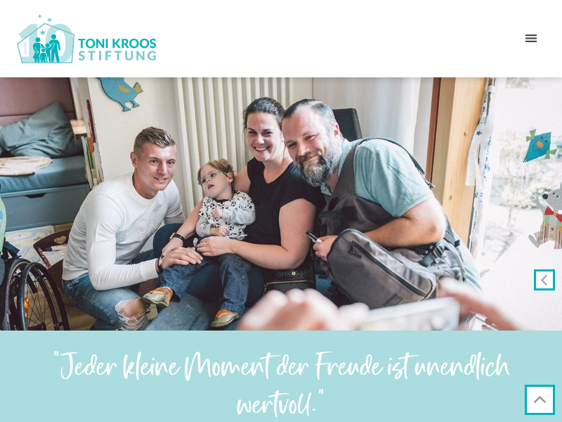 Blog | Toni Kroos Stiftung | Toni besucht schwerkranke Kinder im Clemenshospital Münster
