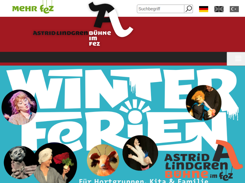 Die Astrid-Lindgren-Bühne - Kindertheater in Berlin: FEZ Berlin