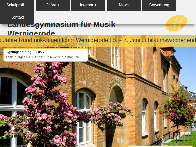 Landesgymnasium für Musik - Willkommen