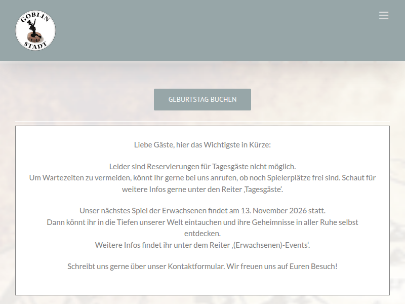 Unser Spiel | Goblinstadt Hamburg