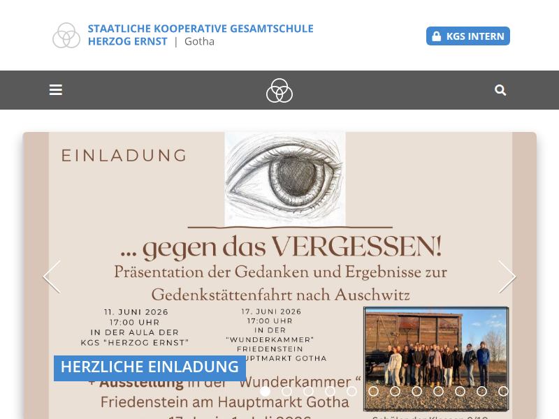 Schülersprecherin Lisa Christin Beck - Kooperative Gesamtschule "Herzog Ernst" Gotha