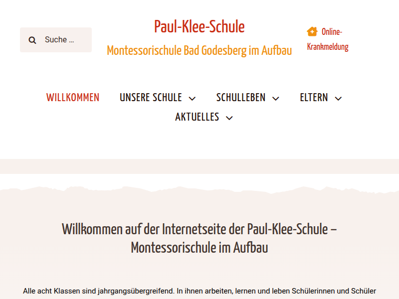 Einschulung der neuen Schulkinder - Paul-Klee-Schule – Montessorischule im Aufbau