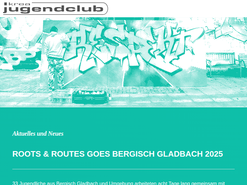 Roots and Routes goes Bergisch Gladbach – HIP-HOP für Demokratie