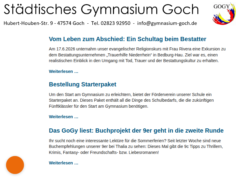 Gymnasium Goch – Naturwissenschaft und Technik (9/10)