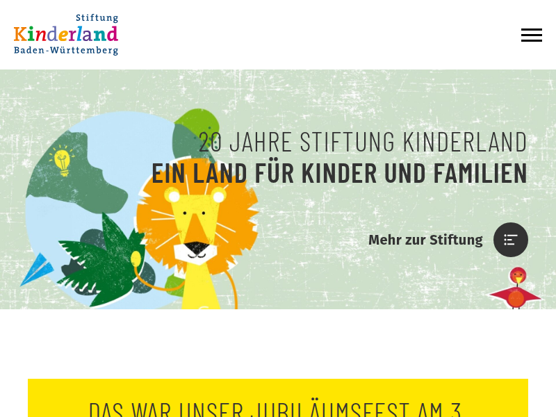 Datenschutz - Stiftung Kinderland Baden-Württemberg