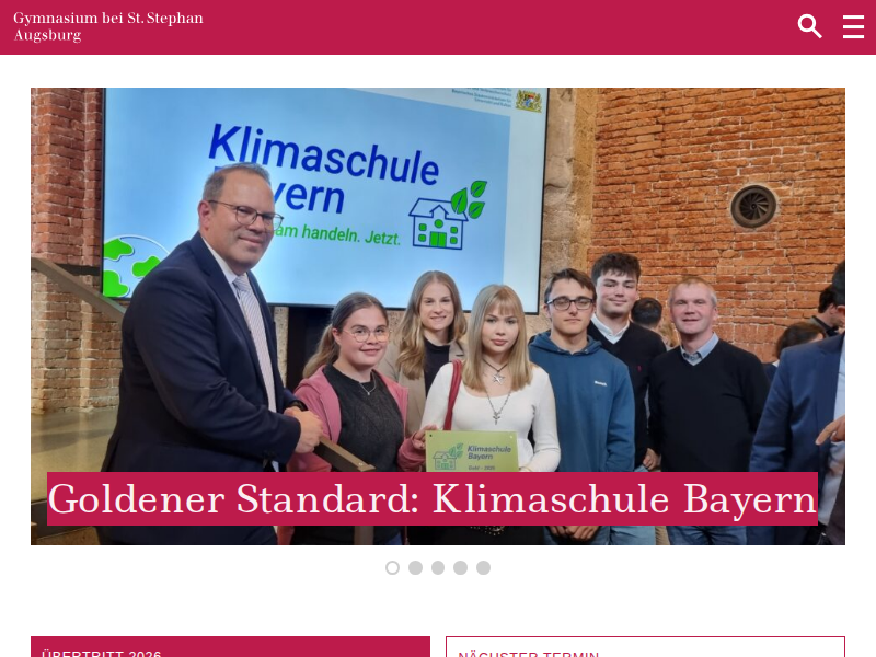 Modellklassen — Gymnasium St. Stephan Augsburg