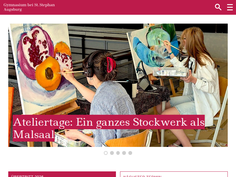 Ozeanische Gedächtniskoffer des Unrats — Gymnasium St. Stephan Augsburg