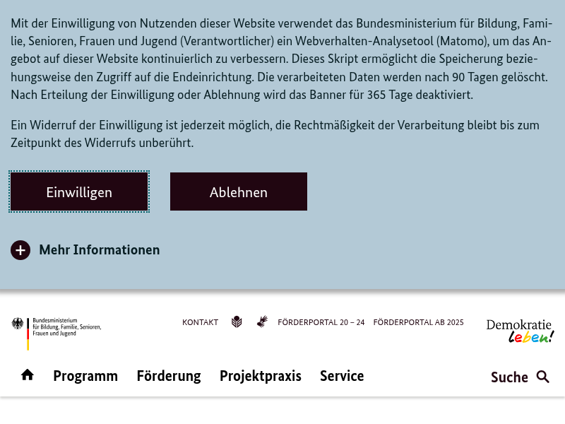 Partnerschaft für Demokratie Stadt Brandenburg an der Havel - Bundesprogramm "Demokratie leben!"