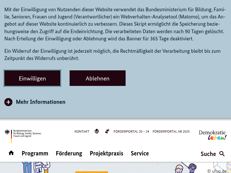 Über "Demokratie leben!" - Bundesprogramm "Demokratie leben!"
