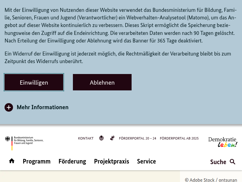 Stammtischparolen kontern - Bundesprogramm "Demokratie leben!"