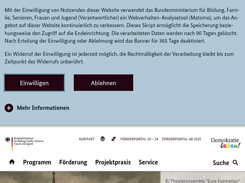 Landes-Demokratiezentrum Brandenburg - Bundesprogramm "Demokratie leben!"