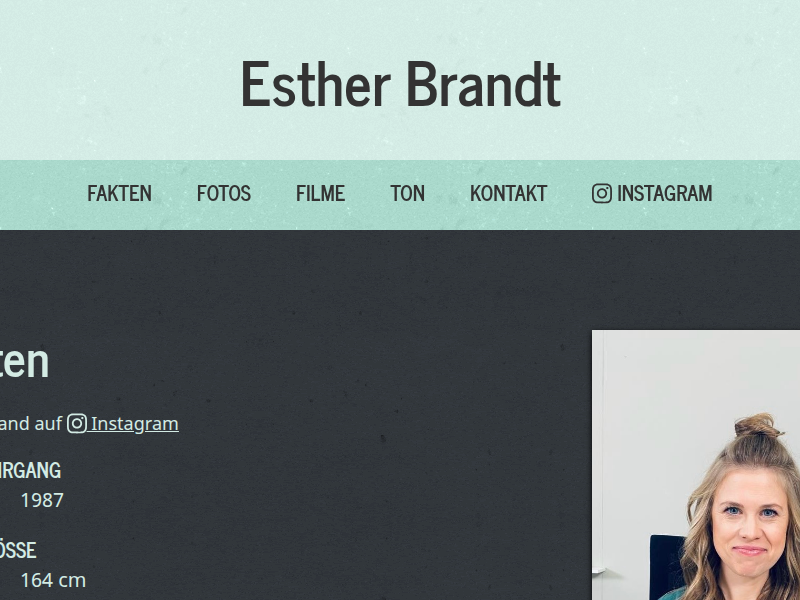 Esther Brandt - Schauspielerin