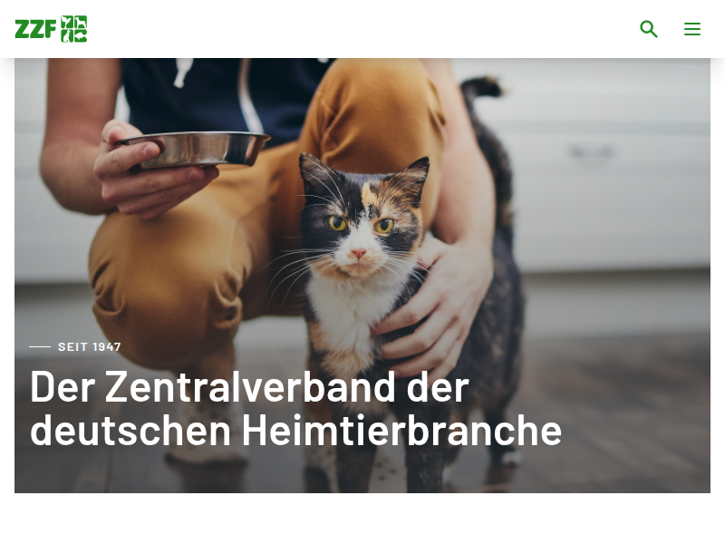 Die Liebe zum Heimtier hält unvermindert an | ZZF