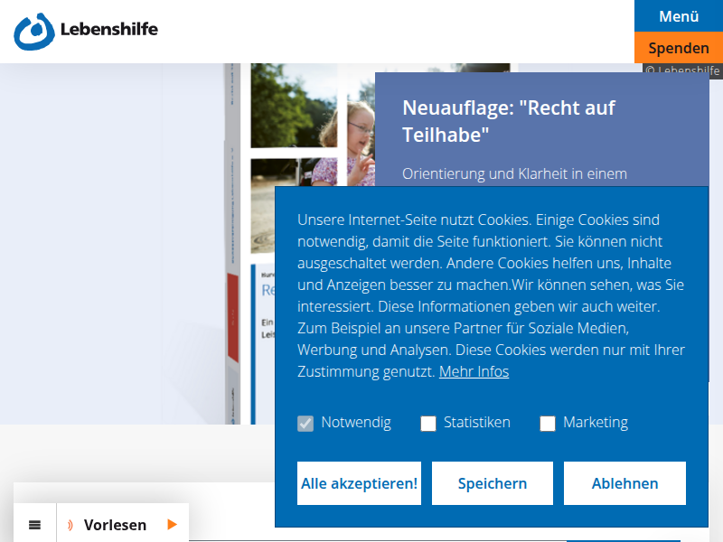 Aufkleber Logo mit Internet-Adresse | Bundesvereinigung Lebenshilfe e. V.