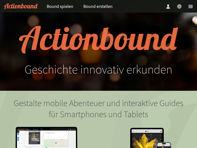 Actionbound – Öffentliche Bounds | Multimedia-Guide – Stadtrallye-App – Schatzsuche-App – Schnitzeljagd-App – interaktive Smartphone-Rallye selber machen