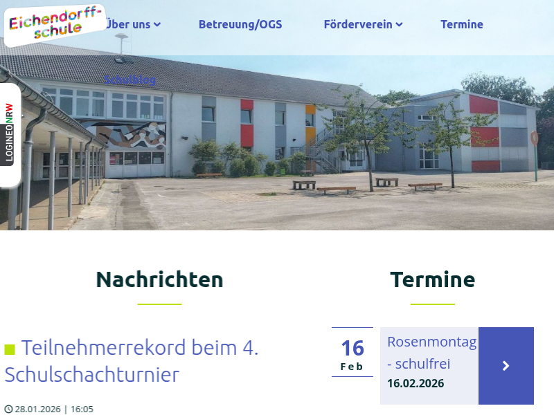 Entfall des Infoabends für die Eltern der Viertklässler - Eichendorffschule