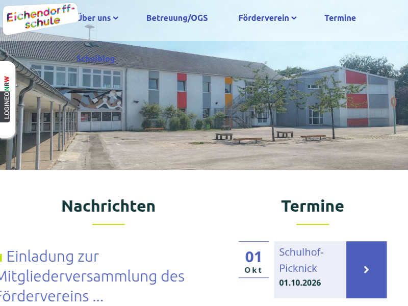 Schulhofpicknick an der Eichendorffschule - Eichendorffschule