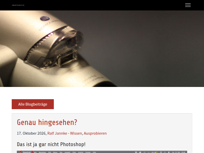 "Vom Verkäufer generalüberholt II" - Blog - Digitalkamera-Museum