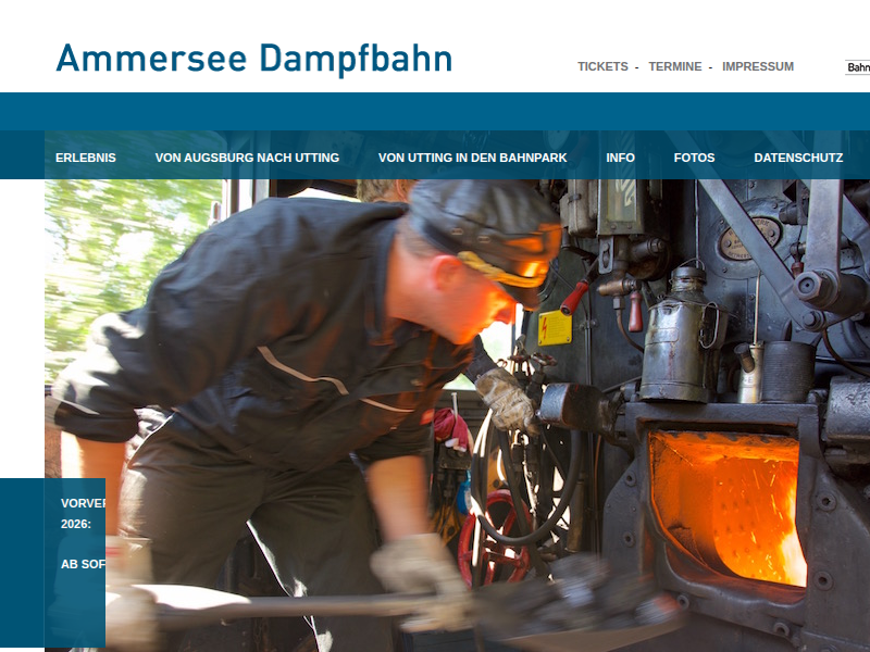 Ammersee Dampfbahn: Von Augsburg nach Utting