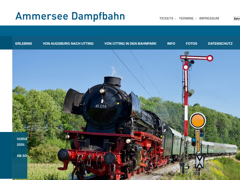 Ammersee Dampfbahn: Badezüge damals