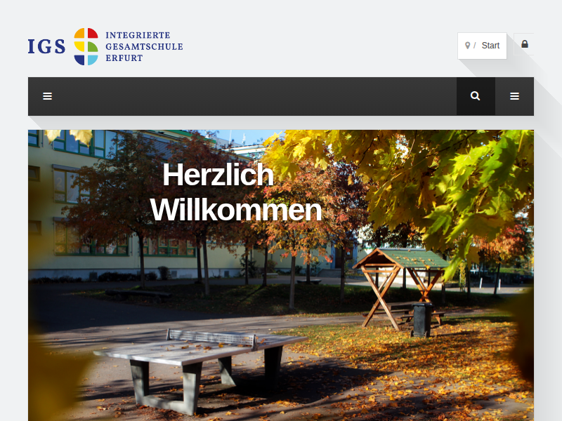 Schulhof - Staatliche Integrierte Gesamtschule Erfurt - IGS Erfurt