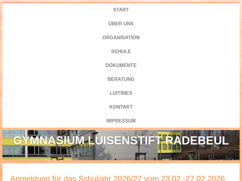 Schulintern | Gymnasium Luisenstift Radebeul