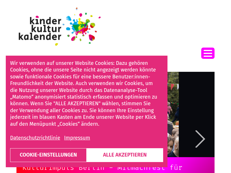 Schulterblick FIlmfestival 2025 | Kinderkulturkalender