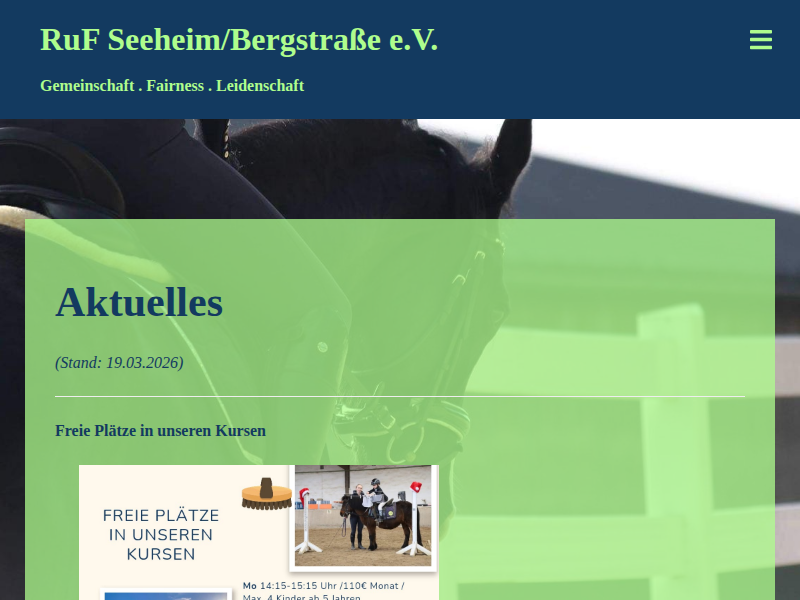 Unsere Reitlehrer*innen – RuF Seeheim/Bergstraße e.V.