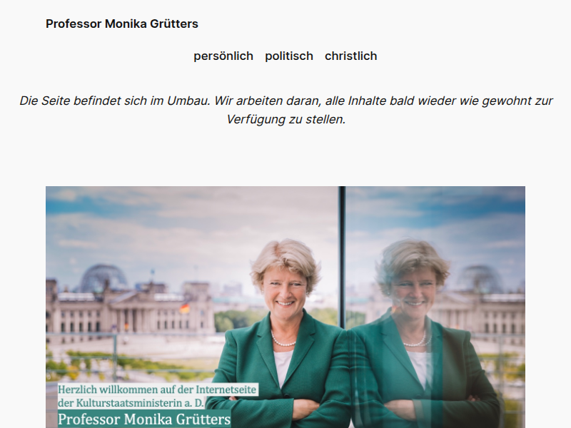 persönlich – Professor Monika Grütters