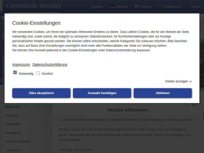 Seester - Radweg wird eingeweiht