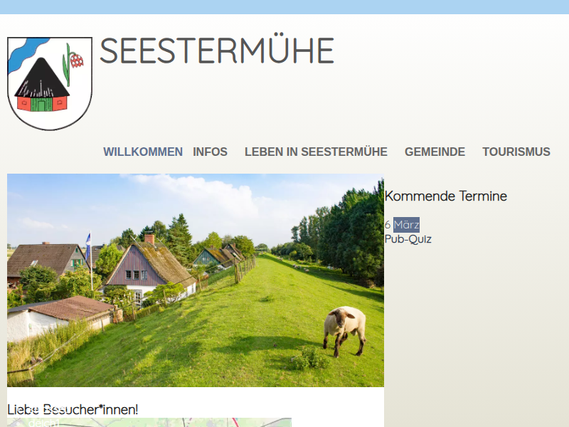 Chronologisches Zeitgeschehen von Seestermühe – Seestermühe