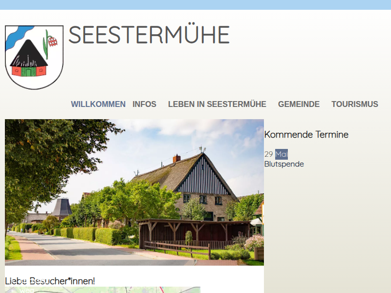 Chronologisches Zeitgeschehen von Seestermühe – Seestermühe