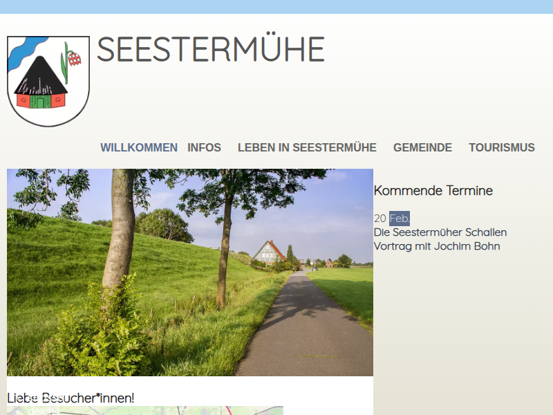 Chronologisches Zeitgeschehen von Seestermühe – Seestermühe