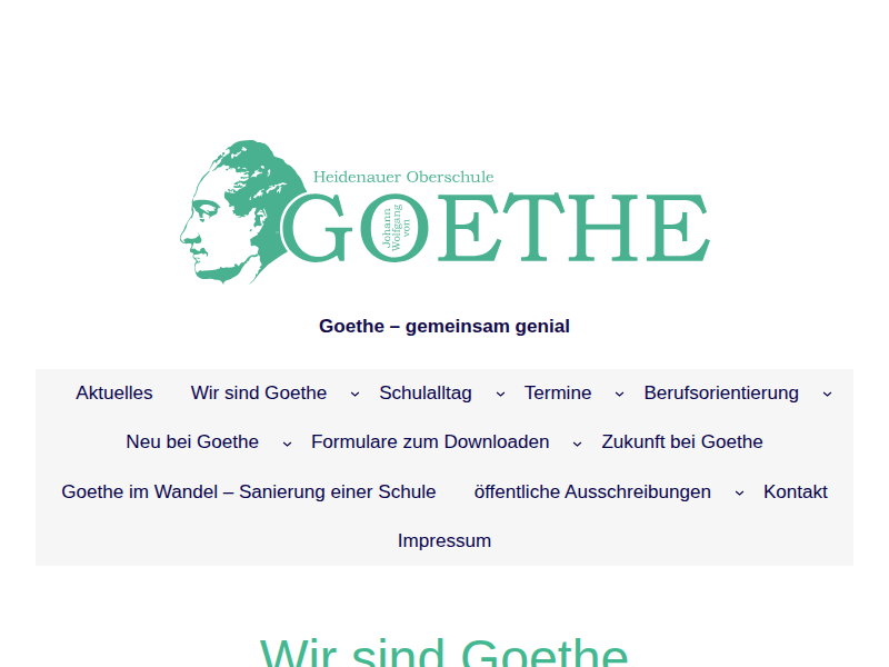 Sample Page – Goethe Oberschule Heidenau