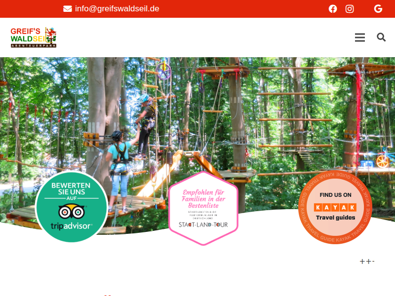 Seilgarten Greifswald - Kletterpark Greifswald