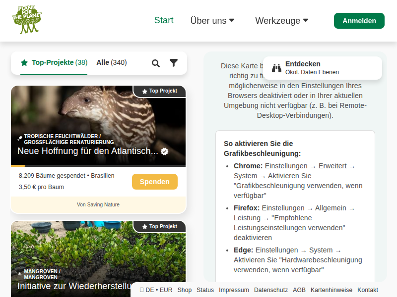 Wiederherstellung von Land nach Waldbränden