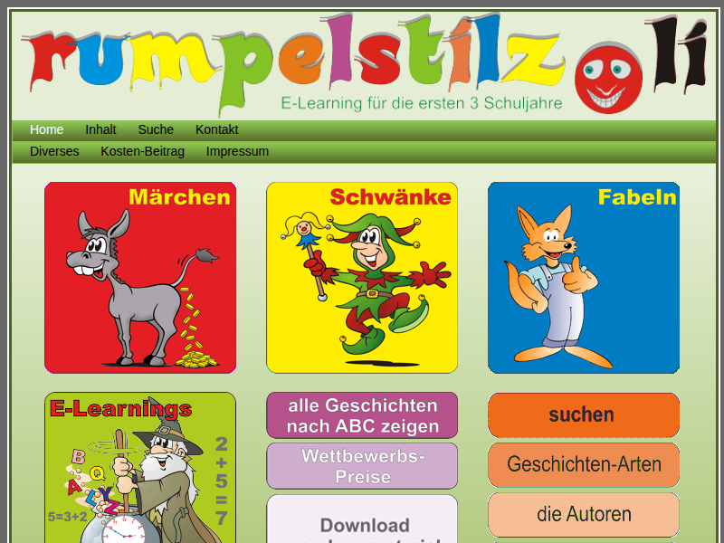 E-Learning, Märchen, Fabeln, Schwänke, Uhrzeiten