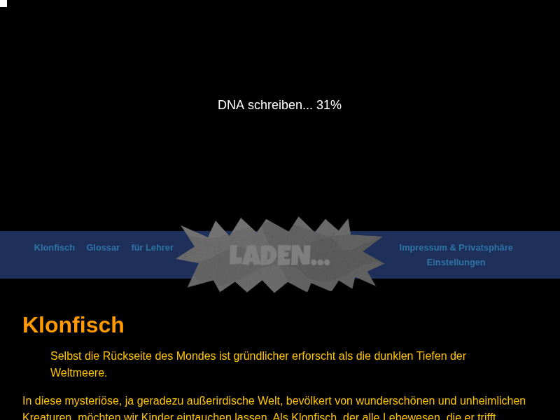 Klonfisch - Informationen für Lehrer und Lehrerinnen