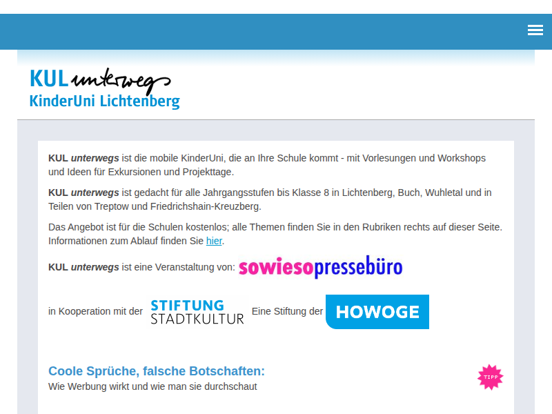 Wie aus Wasser Trinkwasser wird | Kinderuni Berlin