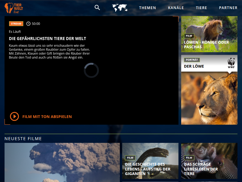 TIERWELT Live | HEINZ SIELMANN STIFTUNG