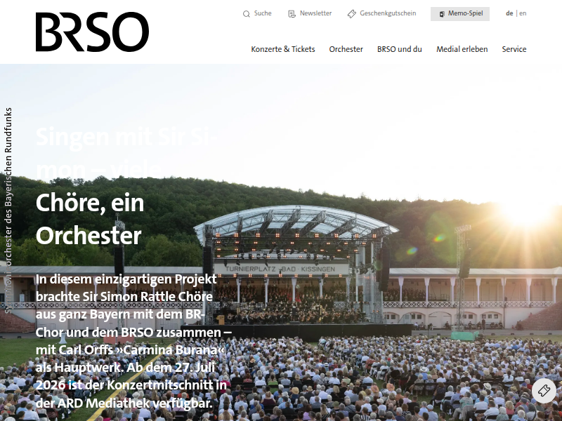 BRSO Memo-Spiel - Symphonieorchester des Bayerischen Rundfunks