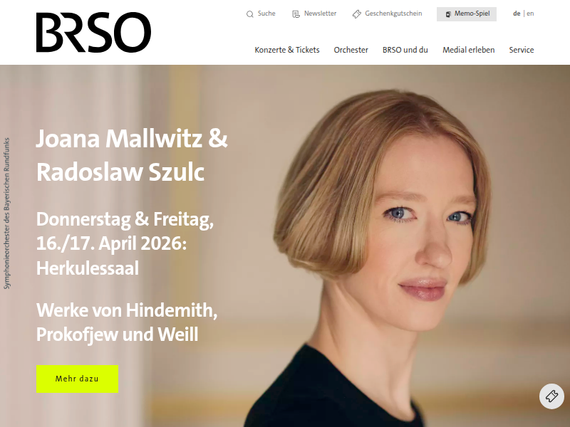 BRSO Memo-Spiel - Symphonieorchester des Bayerischen Rundfunks