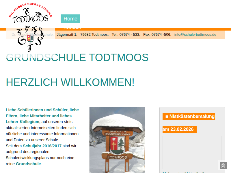 Schuljahr 2016/2017 / Grundschule Todtmoos