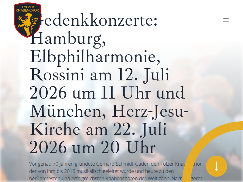 Geschichte | TÖLZER KNABENCHOR