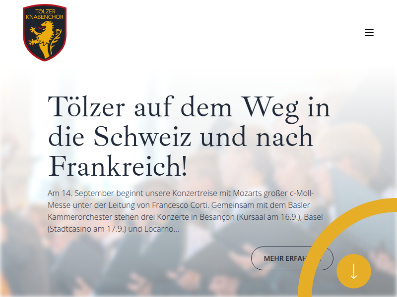 Geschichte | TÖLZER KNABENCHOR