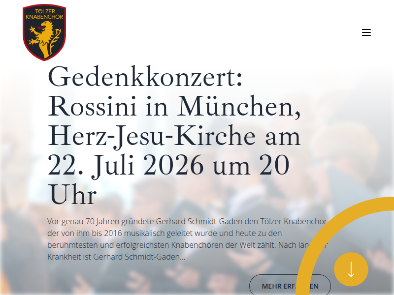 Geschichte | TÖLZER KNABENCHOR