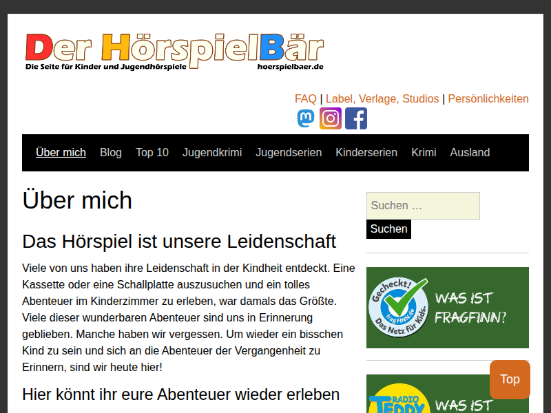 Vergessene Hörspiele für Kinder | Der HörspielBär